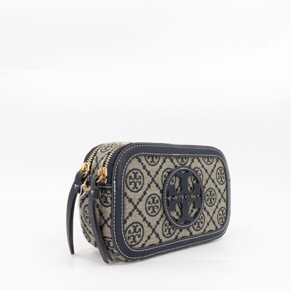 Tory Burch Mini T Monogram Crossbody Bag Navy Blue OS - Picture 4 of 14